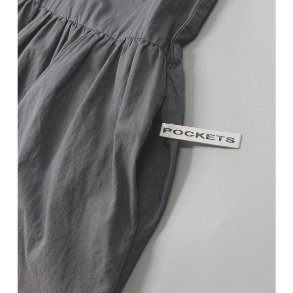 CARE BY ME Dress Womens OS Gray Lina Strap Organic Cotton Social Luxury - Picture 14 of 14